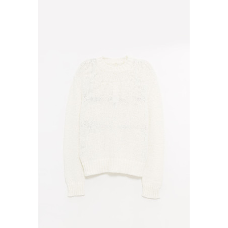SUNFLOWER WHITE FREDERIK SWEATER